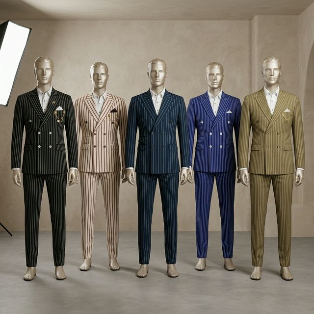 Striped Designer Suit